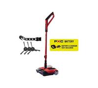 Einhell Power X-Change Cordless Carpet Sweeper - 18V Lightweight Electric Broom with 250mm Wide Brush, Telescopic Handle, LED Light - TE-FS 18 Li Carpet and Hard Floor Sweeper (Battery Not Included)