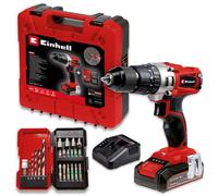 Einhell Power X-Change 18V, 44Nm Cordless Combi Drill | 3-in-1 Brushless Drill, Impact Drill and Screwdriver | TE-CD 18/2 Li-i +22 pc Kit With 2.5Ah