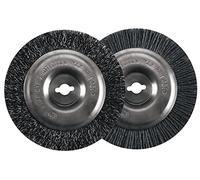 Einhell Replacement Brush Set For GC-CC 18 Li, BG-EG 1410 and GC-EG 1410 Electric Grout Cleaners - Joint Cleaner Accessory Pack, Includes 1 x Steel Brush, 1 x Nylon Brush