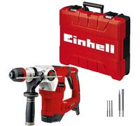 Einhell Rotary Hammer Drill 1050W, SDS Plus 4-in-1 Drill - Drilling/Pneumatic Impact Drilling/Chiselling with and Without Lock, 5 Joule Impact Force, Anti-Vibration System TE-RH 32 4F