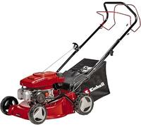 Einhell Petrol Lawn Mower Self-Propelled, 40cm Cutting Width Lawnmower For Gardens Up To 1000m2, 2kW 4-stroke OHV Engine, 7 Level Cutting Height Adjustment, 45L Grass Box GC-PM 40/2 S