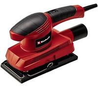 Einhell Sheet Orbital Sander, 150W, 23,000 RPM Vibration Rate, Hook and Loop Adhesion and Clamping Device, Dust Extraction Adapter, Includes 3 x Sandpaper Sheets TC-OS 1520