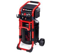 Einhell Silent Compressor 1650W, Max. 10 Bar, 50L Tank, 270 L/M Intake Capacity, 70 dB Whisper Quiet Compressor, 2 Pressure Gauges, Pressure Reducer, Oil-Free TE-AC 270/50