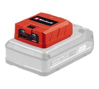 Einhell PXC Cordless USB Charger - Power Bank Adaptor with 1 x USB-A and 1 x USB-C Ports for Charging Mobile Phones, Tablets or Mp3 - TC-CP 18 Li USB A/C-Solo Battery Adaptor (Battery Not Included)