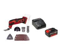 Einhell TC-MG 18 Li Power X-Change 18V Cordless Multi Tool with Battery and Charger | Oscillating Cutting and Sanding Tool for Wood, Plastic, Metal and Tile | Multitool Kit with Accessories