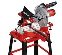 Einhell TC-SM 2531/2 U Pull Miter Saw (1900 W, 4,800 RPM, Ø254 x ø30 mm Saw Blade, Laser, Tilting Saw Head, Including HM Saw Blade), red