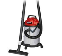 Einhell Wet and Dry Vaccuum TC-TC 1815 S (1250 W, Tank with 15 Litre Capacity, 36 mm Hose System, Accessories Holder, Include Large Suction Nozzle