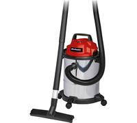 Einhell Wet and Dry Vaccuum TC-TC 1815 S (1250 W, Tank with 15 Litre Capacity, 36 mm Hose System, Accessories Holder, Include Large Suction Nozzle
