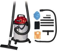 Einhell Wet and Dry Vaccuum TC-TC 1815 S (1250 W, Tank with 15 Litre Capacity, 36 mm Hose System, Accessories Holder, Include Large Suction Nozzle