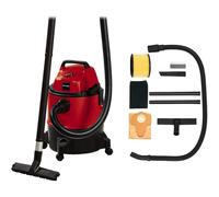 Einhell Wet And Dry Vacuum Cleaner 1250W, 25L Heavy-Duty Plastic Tank, Wet-Dry Vacuum With Blow Function For Car, Garage, Workshop, Home/Artificial Grass Vac TC-VC 1825