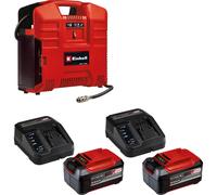 Einhell TE-AC 36/8 LI OF Set 36v Cordless Oil Free Air Compressor 2 x 5.2ah Plus Li-ion Twin or Dual Battery Charger No Case