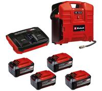 Einhell TE-AC 36/8 LI OF Set 36v Cordless Oil Free Air Compressor 4 x 5.2ah Li-ion Twin or Dual Battery Charger No Case