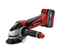 Einhell Power X-Change 18V, 115mm Cordless Angle Grinder | 8,500 RPM, 28mm Cutting Depth | TE-AG 18 Li Kit with Battery, Fast...
