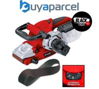Einhell TE-BS 8540 E Belt Sander | Strip Sander With Tool-Free Belt Change, Hinged Front Cover, Soft Grip | 850W Band Sander With Dust Collector Including 1x P80 Grinding / Sanding Belt