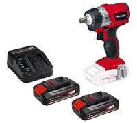 Einhell TE-CW 18 Li BL 18v Cordless Brushless Impact Wrench 2 x 2.5ah Li-ion Charger No Case