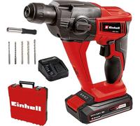 Einhell TE-HD 18 Li Power X-Change 18V Cordless Rotary Hammer Drill with Battery and Charger | SDS Plus Drilling, Impact Drilling, Screwing and Chiselling Functions | with Drill Bit Set and Case