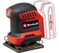 Einhell Power X-Change Cordless Random Orbital Sander - 18V Finishing with 2 x P120 Sanding Plads - TE-OS 18/133 Li Oscillating Palm for Wood (Battery Not Included)