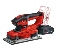 Einhell Cordless Sheet Orbital Sander 18V Power X-Change, Speed Electronics, Micro Hook and Loop, Aluminium Base Plate, Dust Collection Sack, Includes 3x Sandpaper Sheets, Without Battery TE-OS 18/230