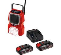 Einhell TE-RA 18 Li BT 18v Cordless Radio and Bluetooth Speaker 2 x 2.5ah Li-ion Battery Charger No Case