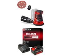 Einhell TE-RS 18 Li-Solo Power X-Change 18V Cordless Random Orbital Sander With Battery And Charger | Eccentric Disc Sander For Wood, Plastic And Metal | Sander With Dust Collection