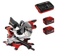 Einhell TE-SM 36/10 L Li 36v Cordless Sliding Compound Mitre Saw 254mm 2 x 6ah Plus Li-ion Twin or Dual Battery Charger No Case