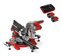 Einhell TE-SM 36/8 L Li 36v Cordless Sliding Compound Mitre Saw 216mm 2 x 5.2ah Plus Li-ion Twin or Dual Battery Charger No Case