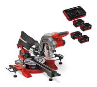 Einhell TE-SM 36/8 L Li 36v Cordless Sliding Compound Mitre Saw 216mm 4 x 4ah Li-ion Twin or Dual Battery Charger No Case
