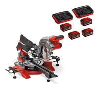 Einhell TE-SM 36/8 L Li 36v Cordless Sliding Compound Mitre Saw 216mm 4 x 6ah Li-ion Twin or Dual Battery Charger No Case