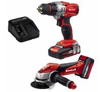 Einhell 4257211 TE-TK 18 Li Drill & Grinder Kit 18V 1 x 1.5Ah & 1 x 3.0Ah Li-ion