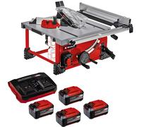 Einhell TE-TS 36/210 Li 36v Cordless Table Saw 210mm 4 x 5.2ah Plus Li-ion Twin or Dual Battery Charger No Case