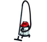 Einhell Wet and Dry Vacuum Cleaner 1250W, 20L Stainless Steel Tank, Blow Connection, 4 Castors, Ø 36mm Suction Hose + Extension, Floor Nozzle, Filters TC-VC 1820 S