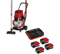 Einhell TP-VC 36/30 S Auto 36v Cordless Wet and Dry Vacuum Cleaner 30L 4 x 5.2ah Plus Li-ion Twin or Dual Battery Charger