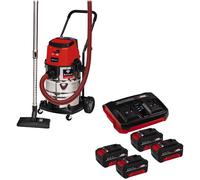Einhell TP-VC 36/30 S Auto 36v Cordless Wet and Dry Vacuum Cleaner 30L 4 x 4ah Li-ion Twin or Dual Battery Charger