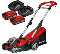 Einhell Twin 18V/36V Lawnmower 34Cm 2X3Ah Battery + Einhell 3411104 18V Strimmer