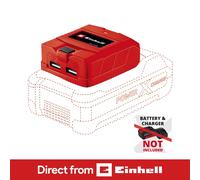 Einhell USB Fast Charger 2.1A Power Bank Adapter For Power X-Change Battery BARE