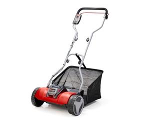 Einhell Walk-Behind Cylinder Lawnmower 18V Power X-Change, 38cm Cutting Width, 45L Grass Box, 4 Cutting Heights, Mulching, Without Battery GE-HM 18/38 Li Solo Battery Lawn-Mower