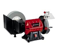 Einhell Wet and Dry Bench Grinder 250W for Grinding and Sharpening | 200 x 40mm High Speed Wet-Stone Grinding Wheel and 150 x 13mm Dry Grinding Wheel - Electric Bench Grinder TC-WD 200/150