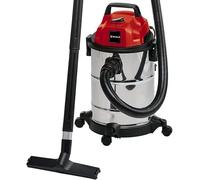 Einhell Wet and Dry Vacuum Cleaner 1250W, 20L Stainless Steel Tank, Blow Connection, 4 Castors, Ø 36mm Suction Hose + Extension, Floor Nozzle, Filters TC-VC 1820 S