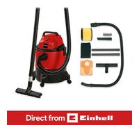 TCVC 1825 Wet and Dry Vacuum Cleaner 1250W 25L Heavy Duty Plastic Tank WetDry Vacuum with Blow Function for Car Garage Workshop HomeArtificial Grass