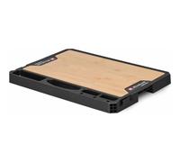 Einhell Original E-Case Worktop, 50 x 36 x 4.2 cm, 84KG Maximum Load, E-Case System, Rugged Bamboo, Mobile Workbench, Carrying Handle, Accessory Holders