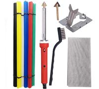EinNana Plastic Welding Kit with Plastic Welder,90pcs Rods, Stainless Steel Mesh, Hot Iron Stand, and Wire Brush-Plastic Bumper,Kayak Repair Kit,DIY Arts,Portable 80 W