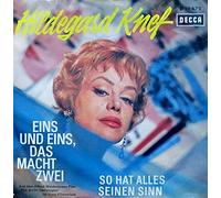 EINS UND EINS, DAS MACHT ZWEI / SO HAT ALLES SEINEN SINN / Hildegard Knef / Bildhülle / Deutsche Pressung / DECCA # D 19 472 / 7" Vinyl Single Schallplatte