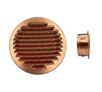 EINSIDE Copper Ventilation Round Grille with Insect Mesh, Air Flow Ventilation Grille, Copper ø 150 mm