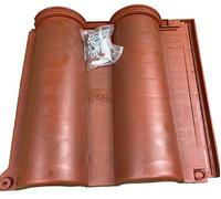EINSIDE Plastic Double Wave Terracotta Roof Tiles Pack of 17 = 1.95 sqm