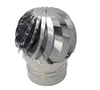 EINSIDE Rotating Chimney, Wind hat for fireplaces Made of AISI 304 Stainless Steel, Round Base ø 100 mm