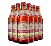 Einsiedler Landbier Lager | 6 x 500ml Glass Bottles | 5% ABV German Beer | Malty Smooth Lager | Chemnitz Brewery | Traditional Bavarian Style Beer