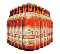 Einsiedler Weissbier | 12 x 500ml Glass Bottles | 5.2% ABV German Wheat Beer | Fruity Clove Notes | Hefeweizen Style | Chemnitz Brewery
