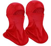 EINSKEY Balaclava Ski Face Mask, 2-Pack Cooling Summer UV Protection Neck Gaiter Helmet Liner for Tactical Motorcycle Motorbike Cycling Racing Running Skiing