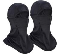 EINSKEY Balaclava Ski Face Mask, 2-Pack Cooling Summer UV Protection Neck Gaiter Helmet Liner for Tactical Motorcycle Motorbike Cycling Racing Running Skiing
