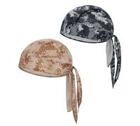 EINSKEY Bandana Skull Cap for Men - 2 Pack Unisex Lightweight Mesh Headwrap Helmet Liner, Quick Drying UV Protection Head Cover for Cycling, Motorbike, Running